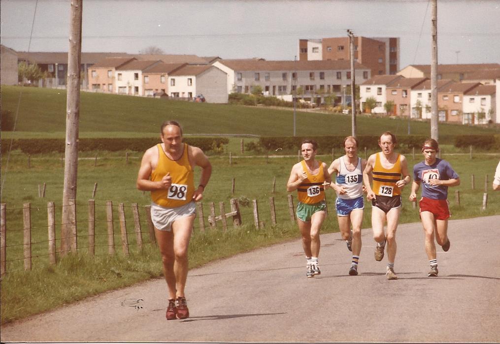 Danny in the East Kilbride 6 Miles Road Race 1983