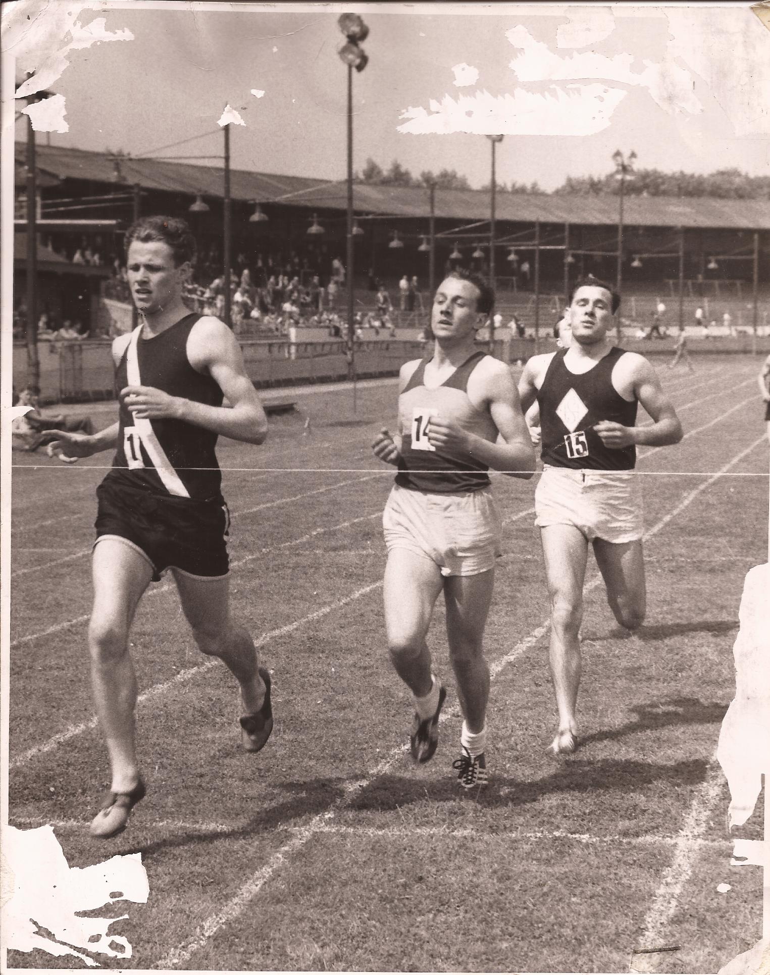Danny in the Constabulary Sports at Shawfield in 1955