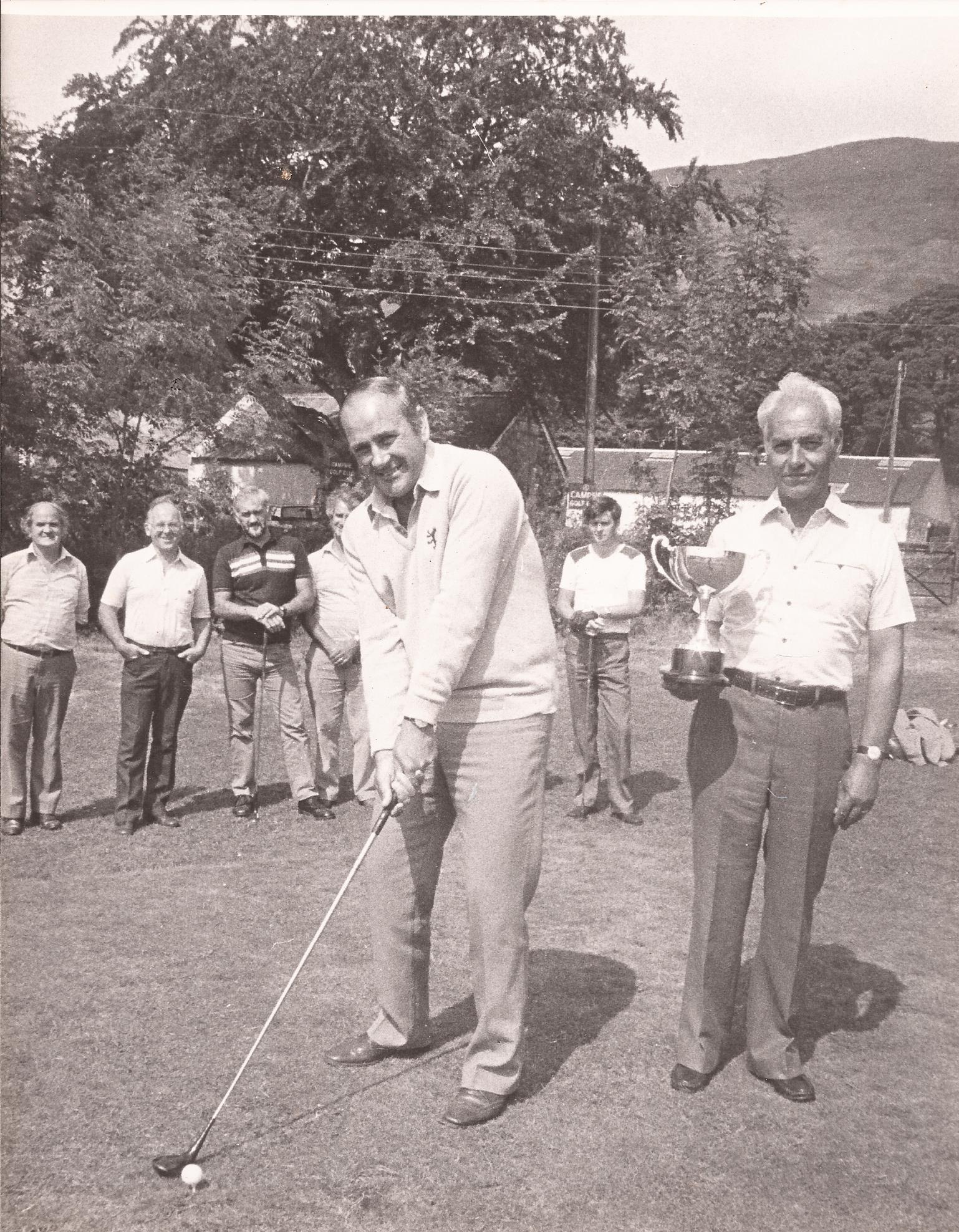 Danny as prsident opening the Campsie 18 hole golf course