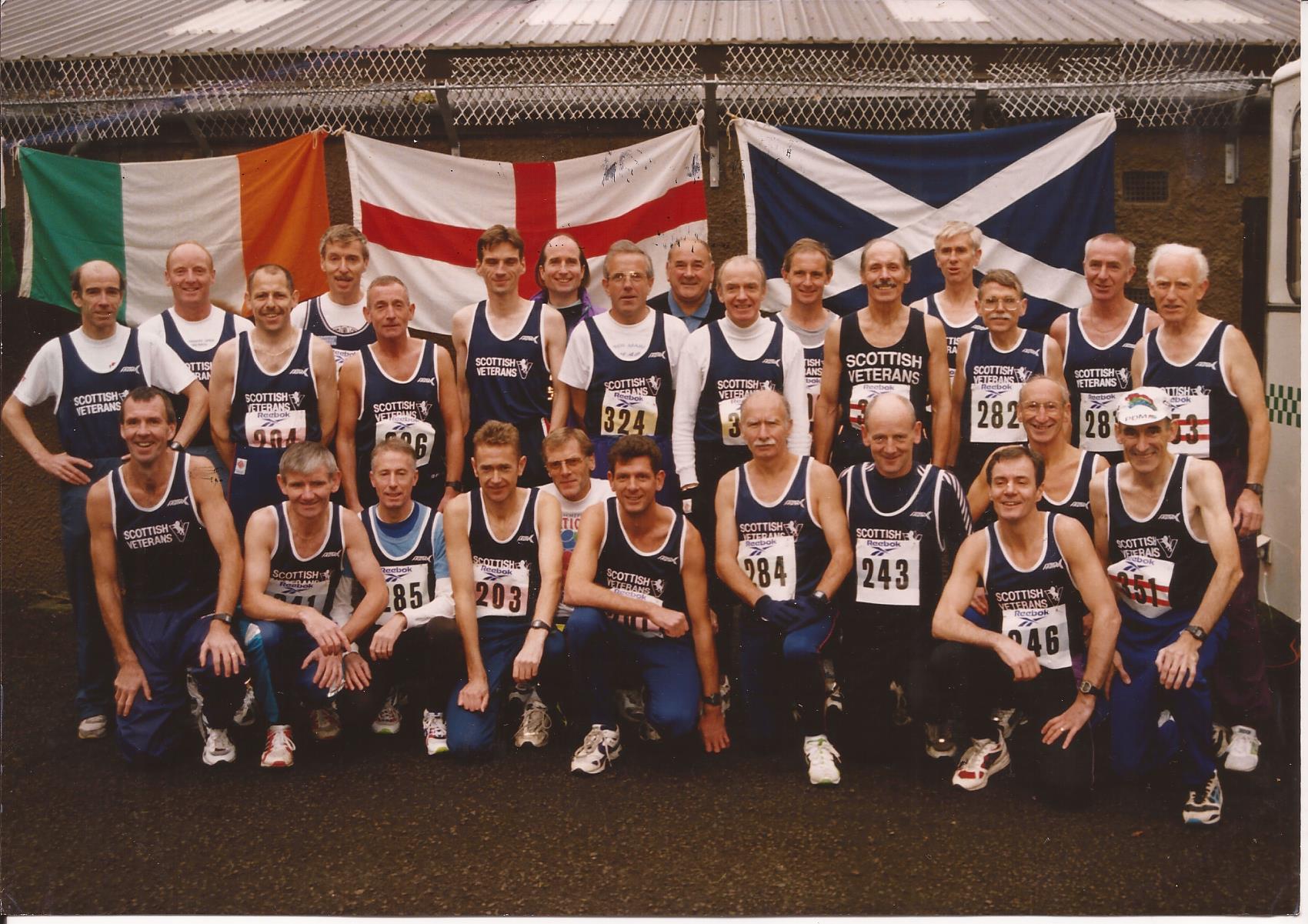 Danny with the Scottish Vets team in Ballymena 1995