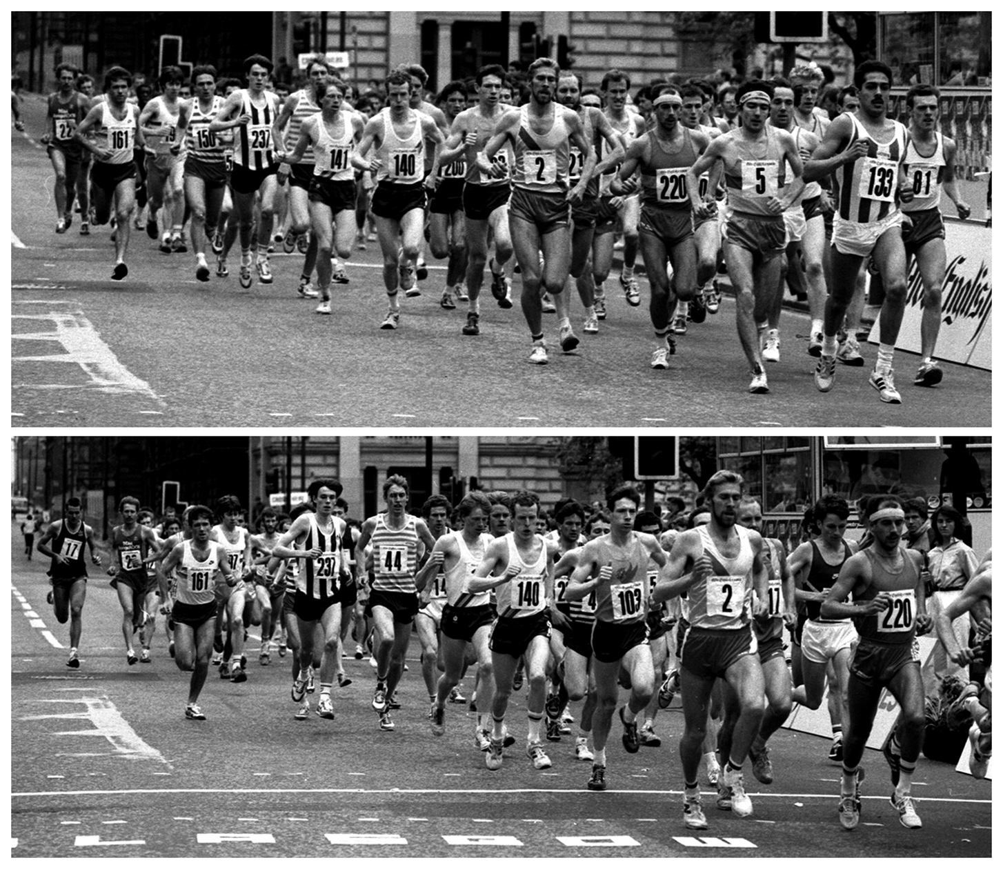 Muir, Spence, Fleming, Cameron Laing, Lyall -Gaymers 10k Glasgow, 1985