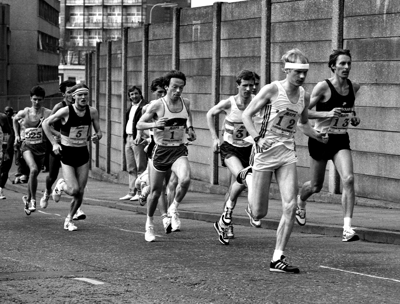 A Hutton, London Marathon (3rd), 1985