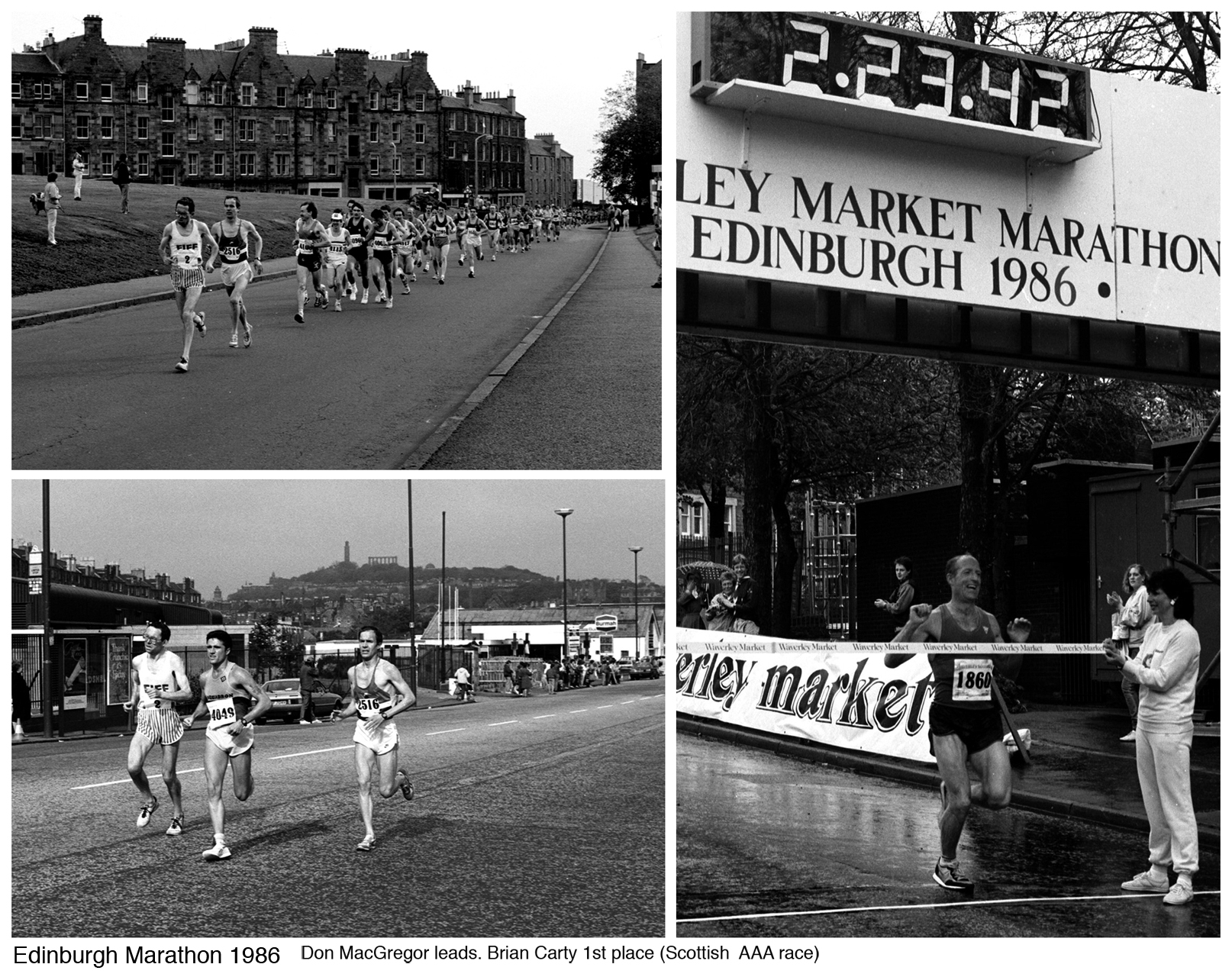 D MacGregor, B Carty - Edinburgh Marathon, 1986