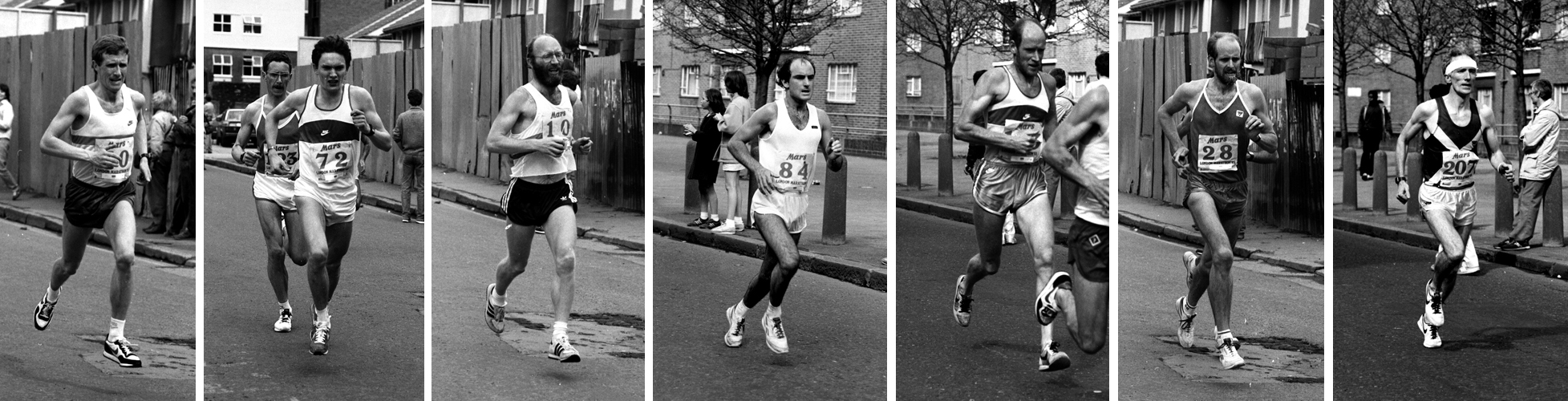 Scots - London Marathon, 1985. Photo G MacIndoe