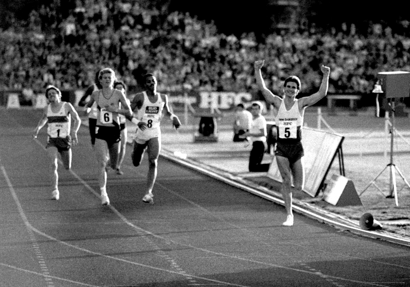 Graham Williamson beats Steve Cram, Edin, 1984 Photo- Macindoe