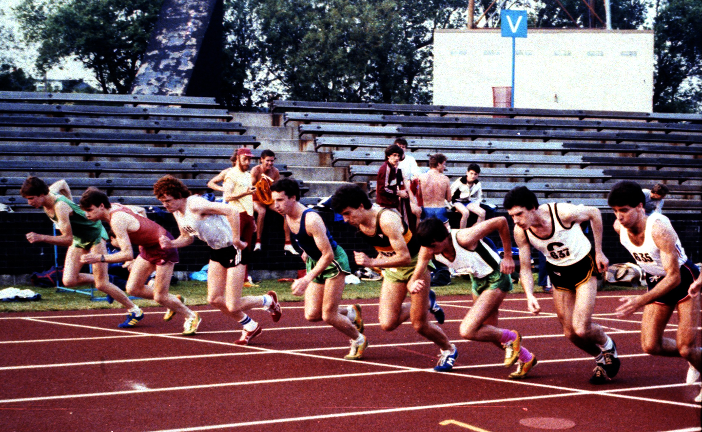 Meadowbank 1981 - 800m (H Muchamore in red hat)