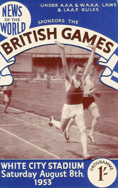 British Games Prgramme 1953