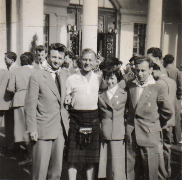 Kenny with Judy Wolf and two other English representatives