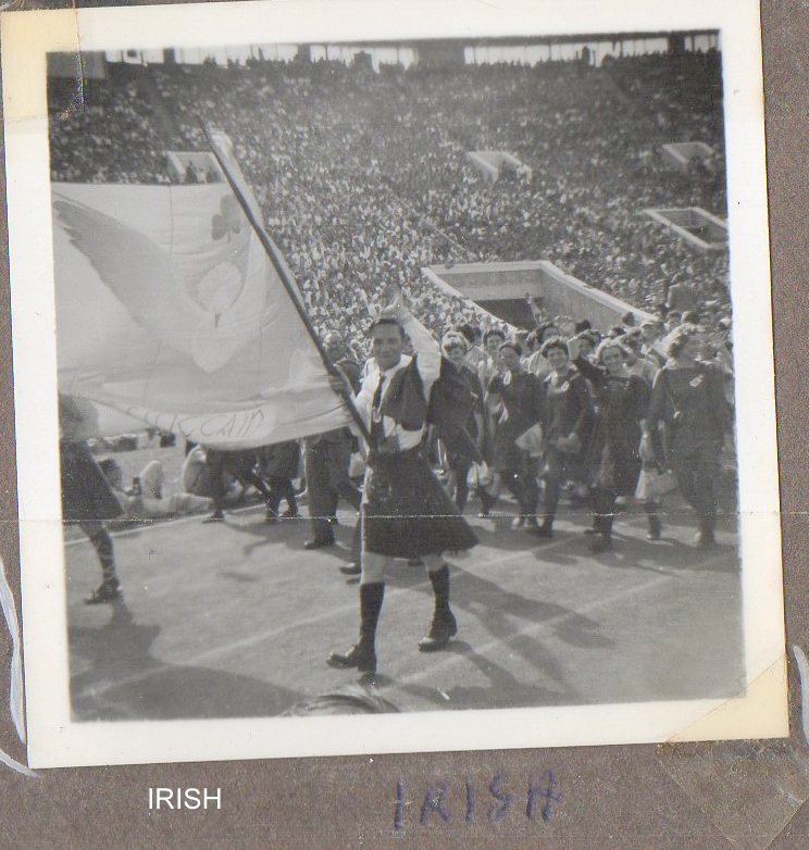 The Irish Team Enters the Stadium