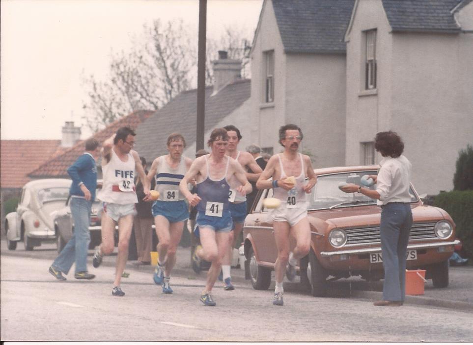 Leaders early on: Don Macgregor, Colin Youngson, David Lang and Alastair Macfarlane