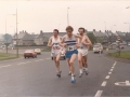 Youngson leading Macgregor and Macfarlane; Gerry Gaffney in the background