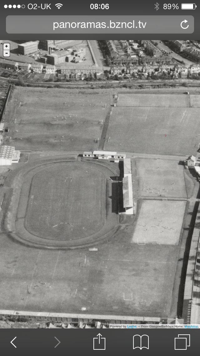 The track and Scotstoun Showgrounds, Glasgow